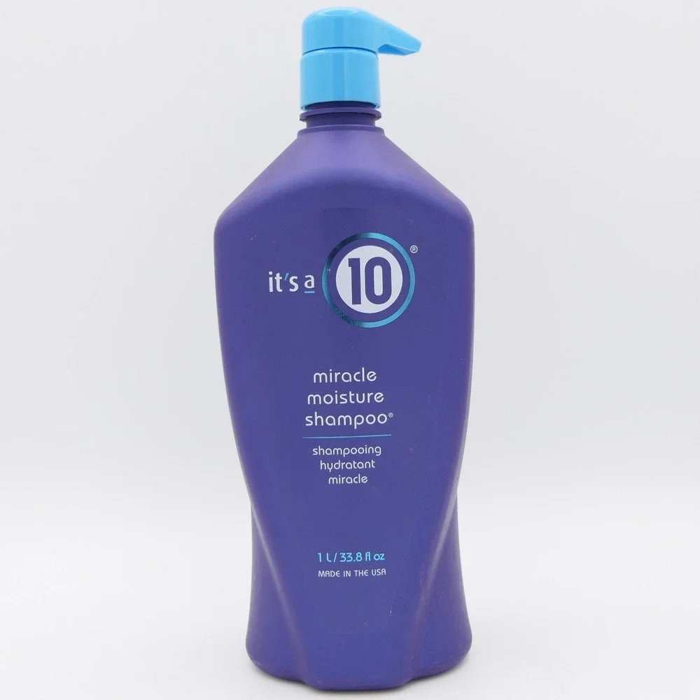 It's A 10 Miracle Moisture Shampoo 33.8 oz Jumbo Pump Bottle Hydrates, Smoothing